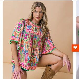 Flying tomato Sparkly energy woven top Medium